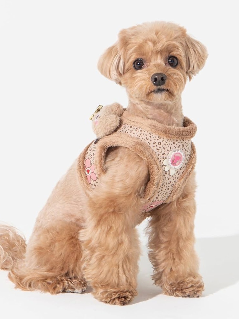 NWT PINKAHOLIC PLUSH DOG HARNESS
